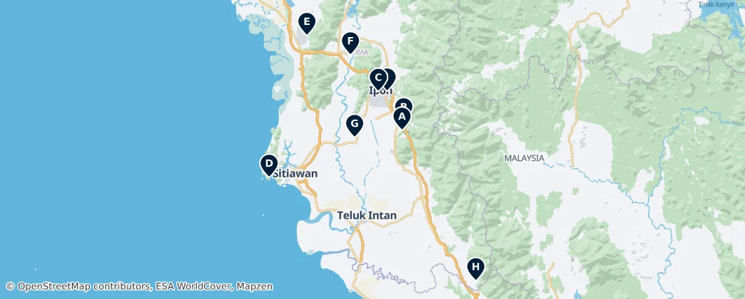 Map of Perak