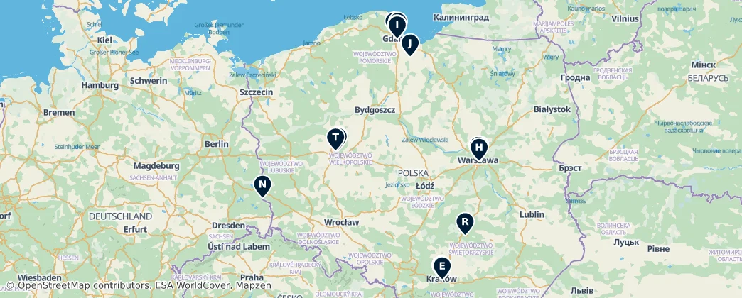 Map of Polska (ląd)
