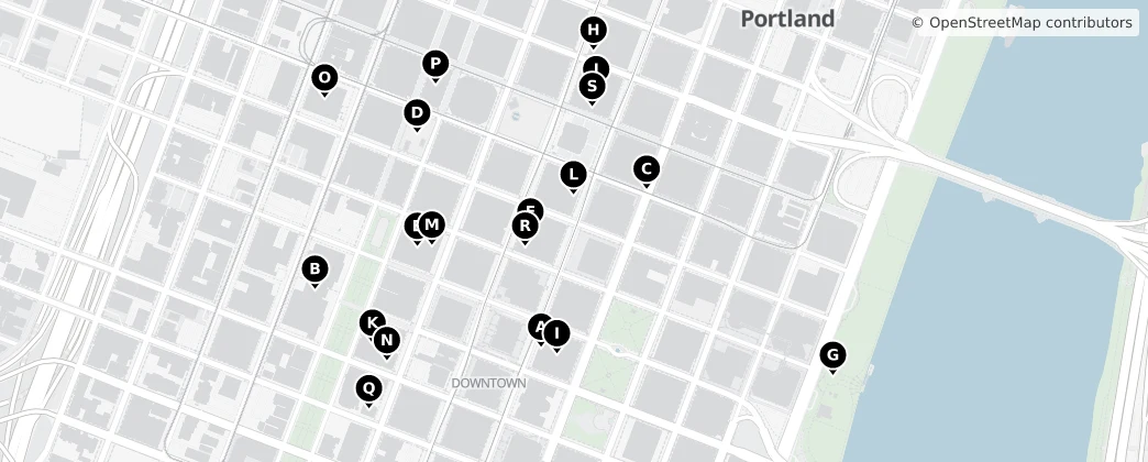 Map of Downtown