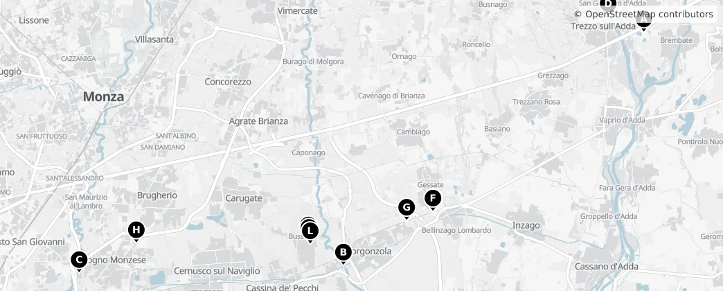Map of Carugate