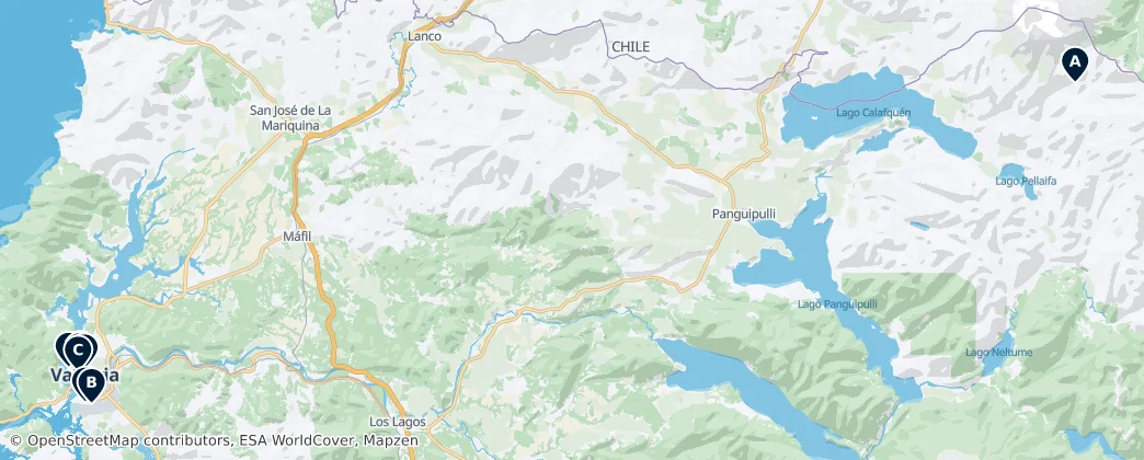 Map of Provincia de Valdivia