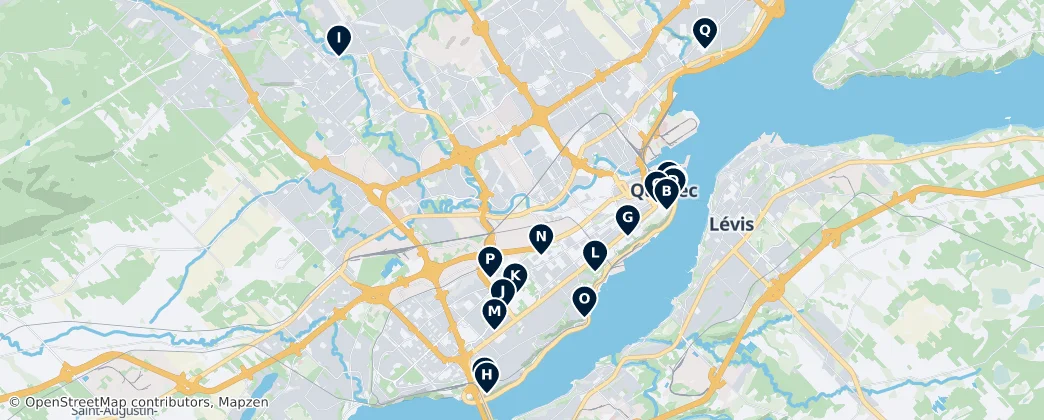 Map of Quebec
