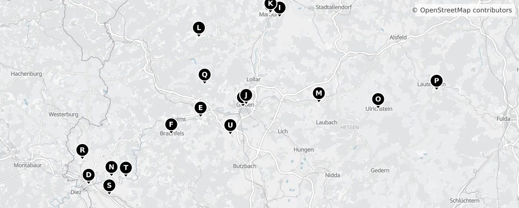 Map of Gießen