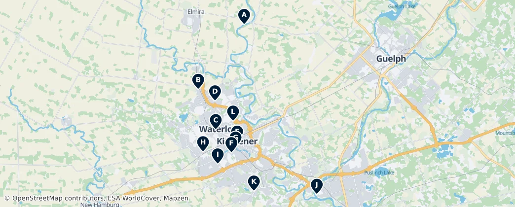 Map of Waterloo