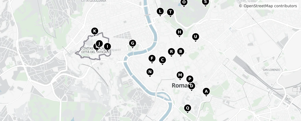 Map of Rím