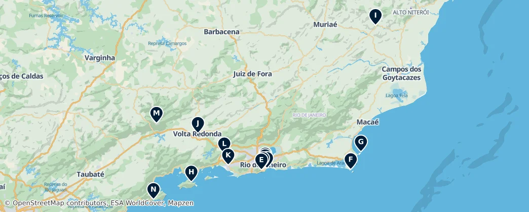 Map of Rio de Janeiro