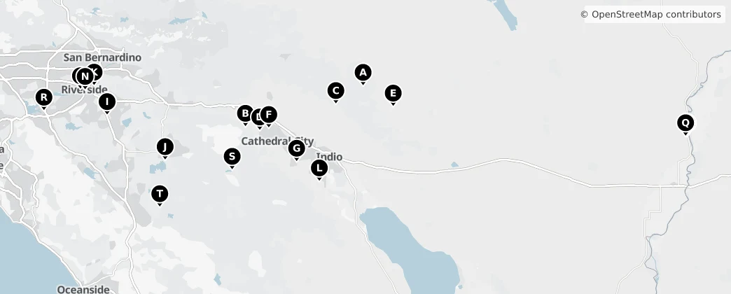 Map of Riverside County
