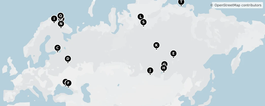 Map of Rusko