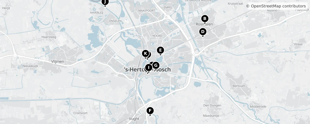 Map of ’s-Hertogenbosch