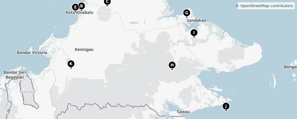 Map of Sabah