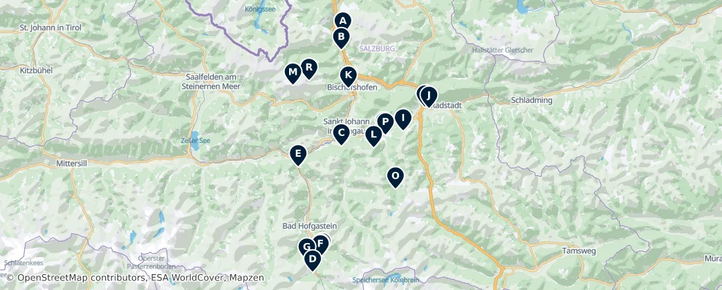 Map of St. Johann im Pongau