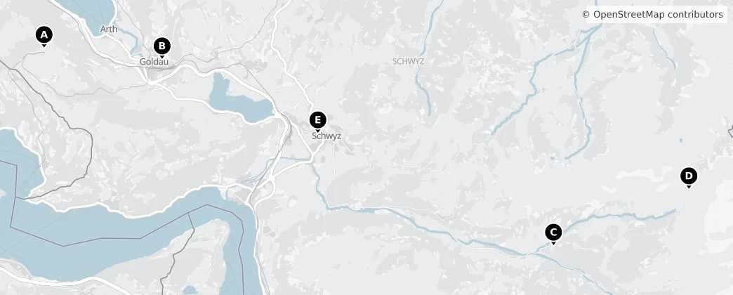 Map of Schwyz District