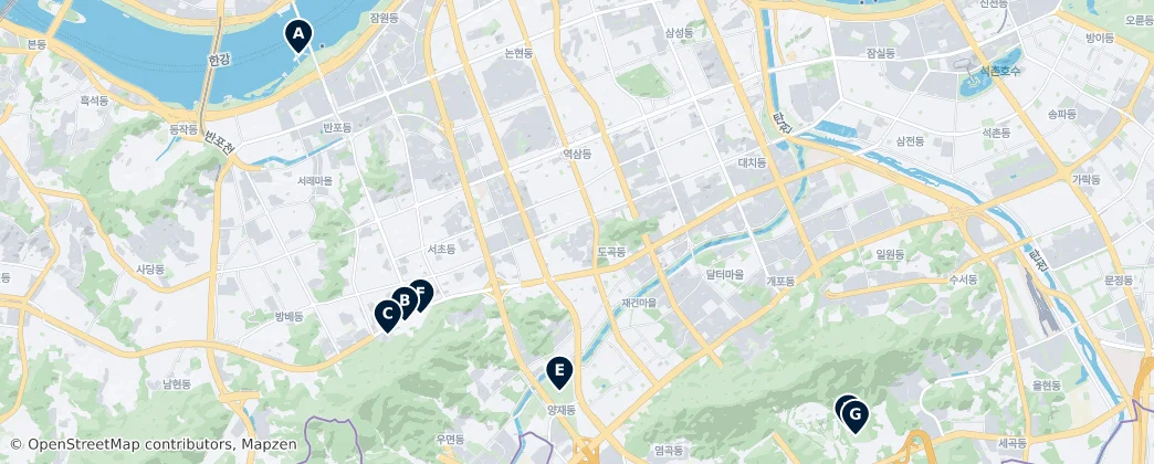 Map of Seocho