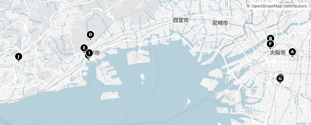 Map of Settsu Province
