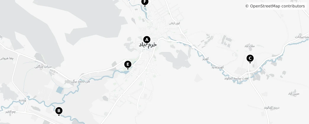 Map of Khorramabad County