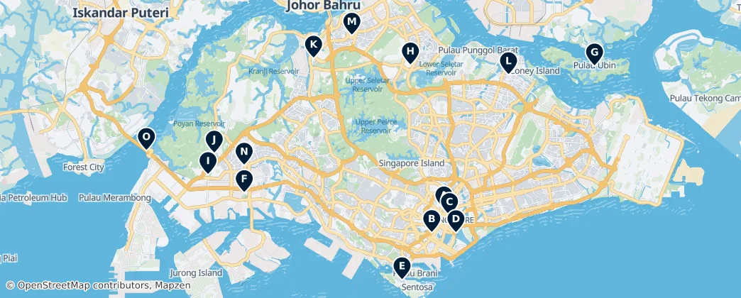 Map of Singapur