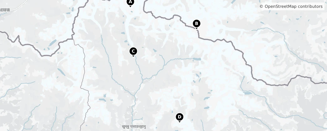 Map of Solukhumbu
