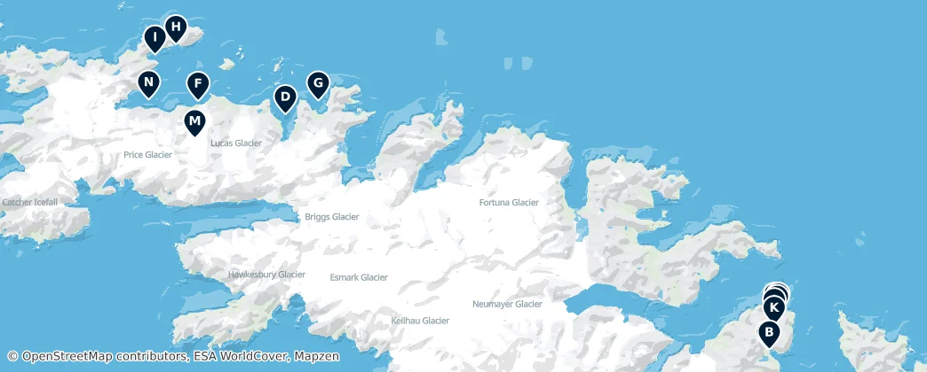 Map of South Georgia