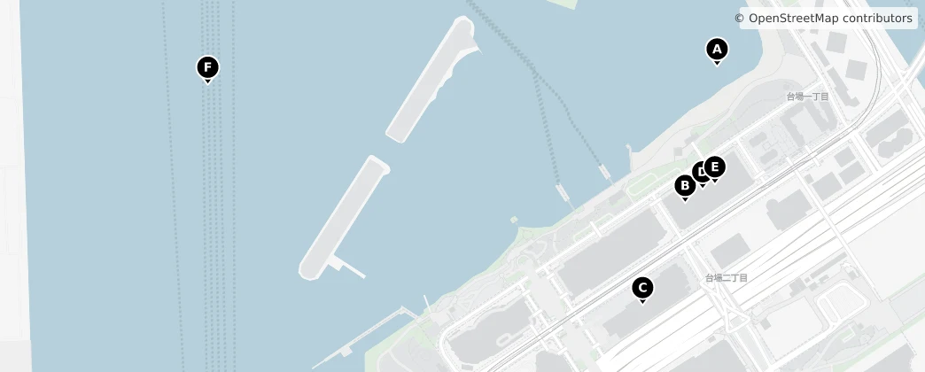 Map of Daiba