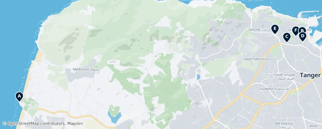 Map of Tanger