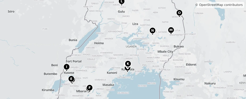 Map of Uganda