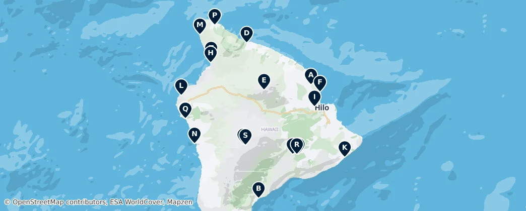 Map of United States of America (Island of Hawai'i territorial waters)