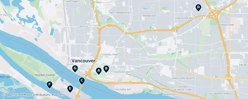 Map of Vancouver
