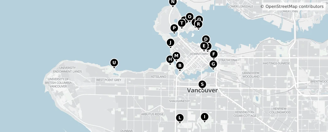 Map of Vancouver