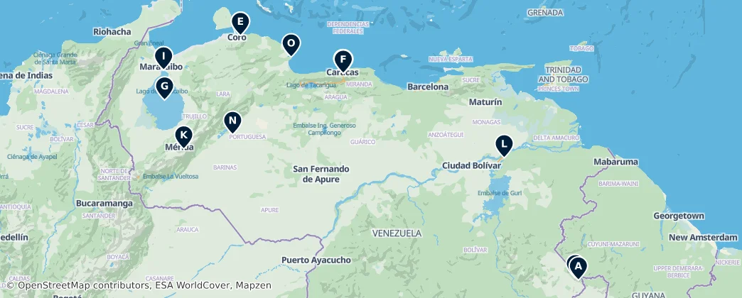 Map of Venezuela