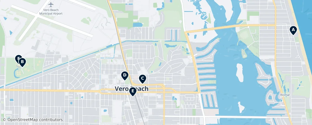 Map of Vero Beach