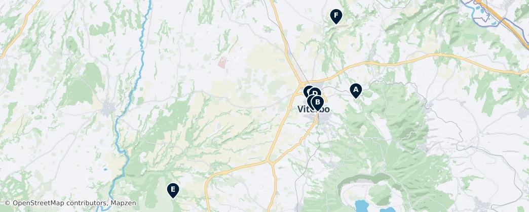Map of Viterbo