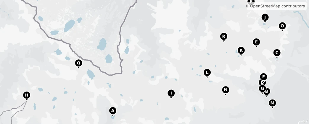 Map of Vysoké Tatry