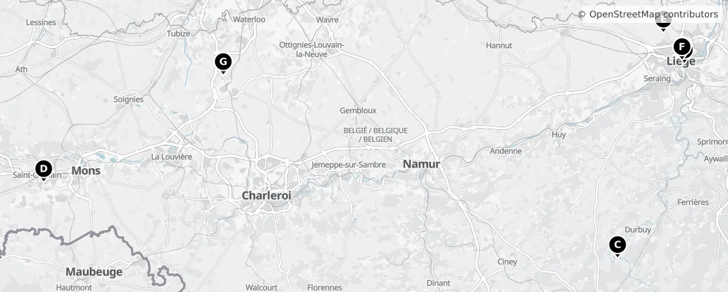 Map of Valónsky región