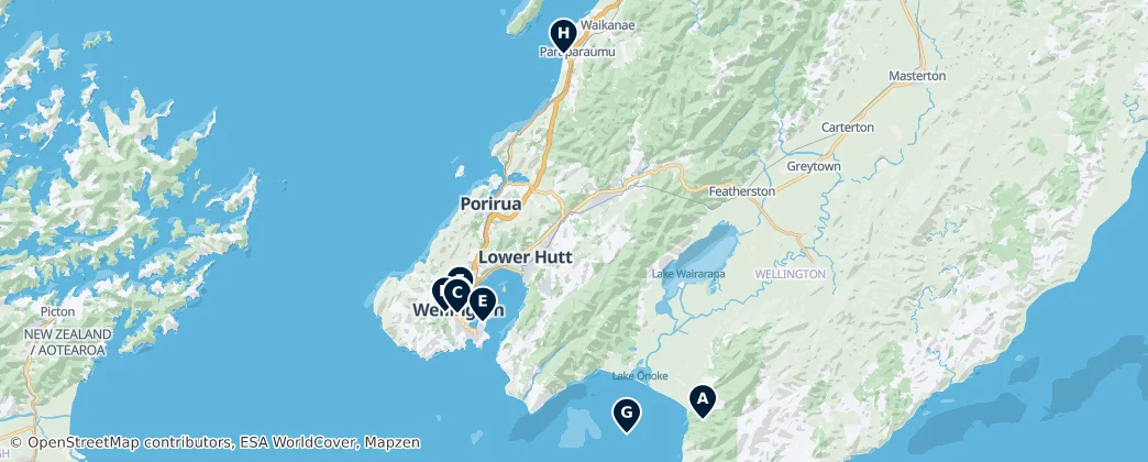 Map of Wellington