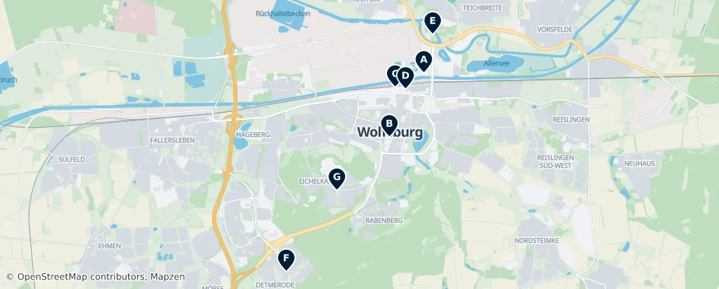 Map of Wolfsburg