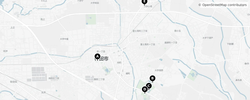 Map of Gyoda