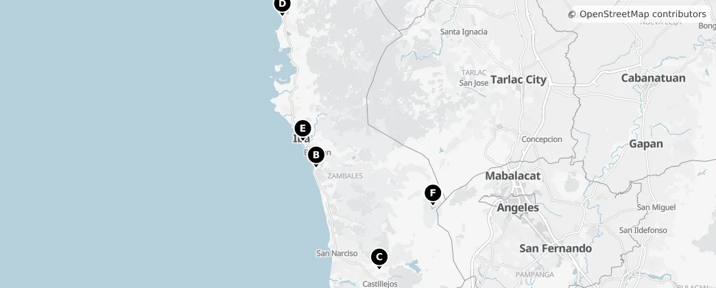 Map of Zambales