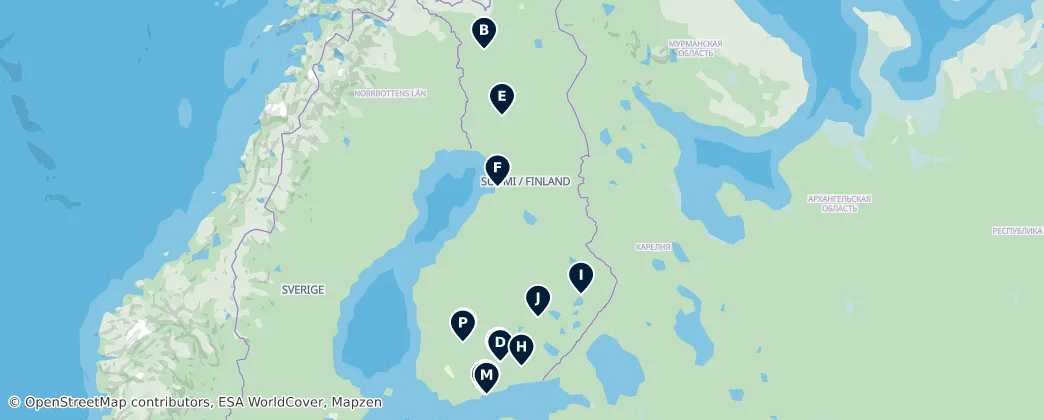 Map of Finland