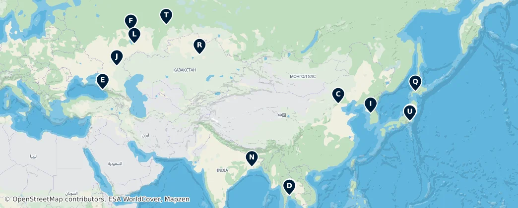 Map of Asia
