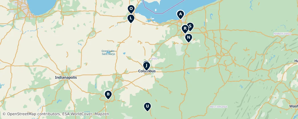 Map of Ohio