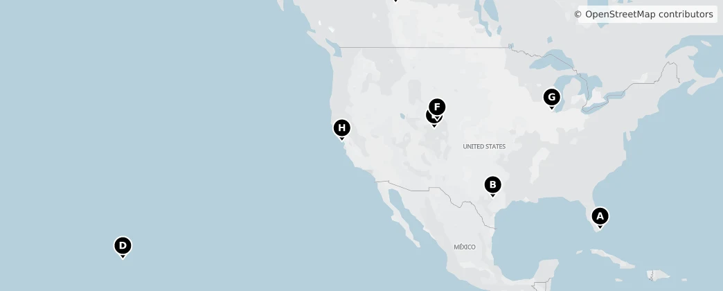 Map of North America