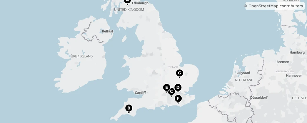 Map of United Kingdom