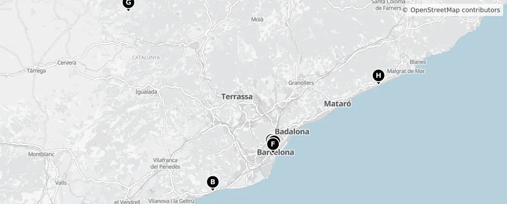 Map of Catalonia