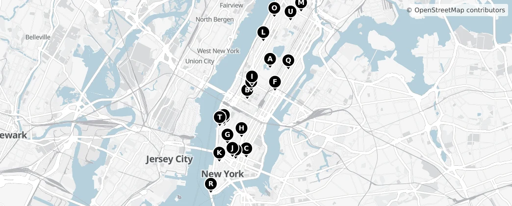 Map of Manhattan