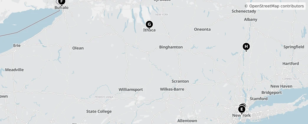 Map of New York