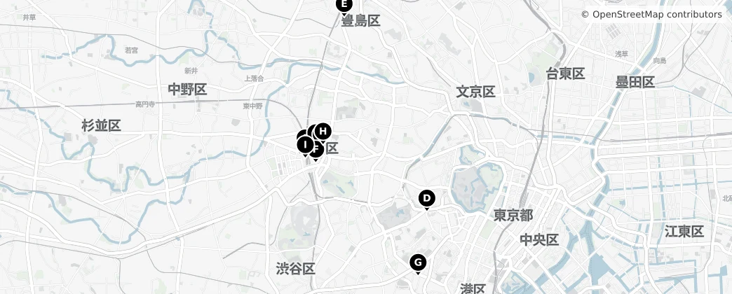 Map of Shinjuku