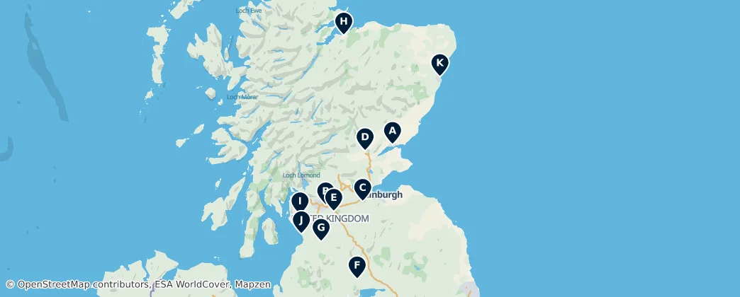 Map of Scotland