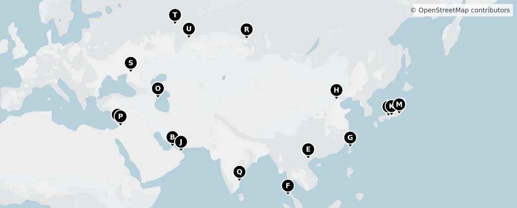 Map of Asia