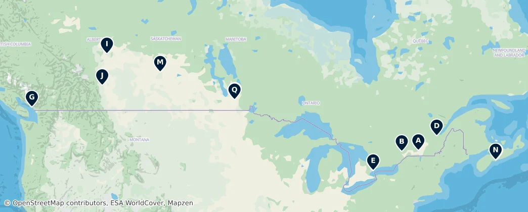 Map of Canada