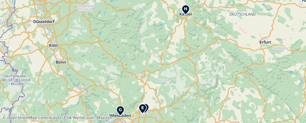 Map of Hesse